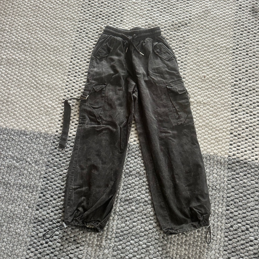 Black Cargo Women Jeans